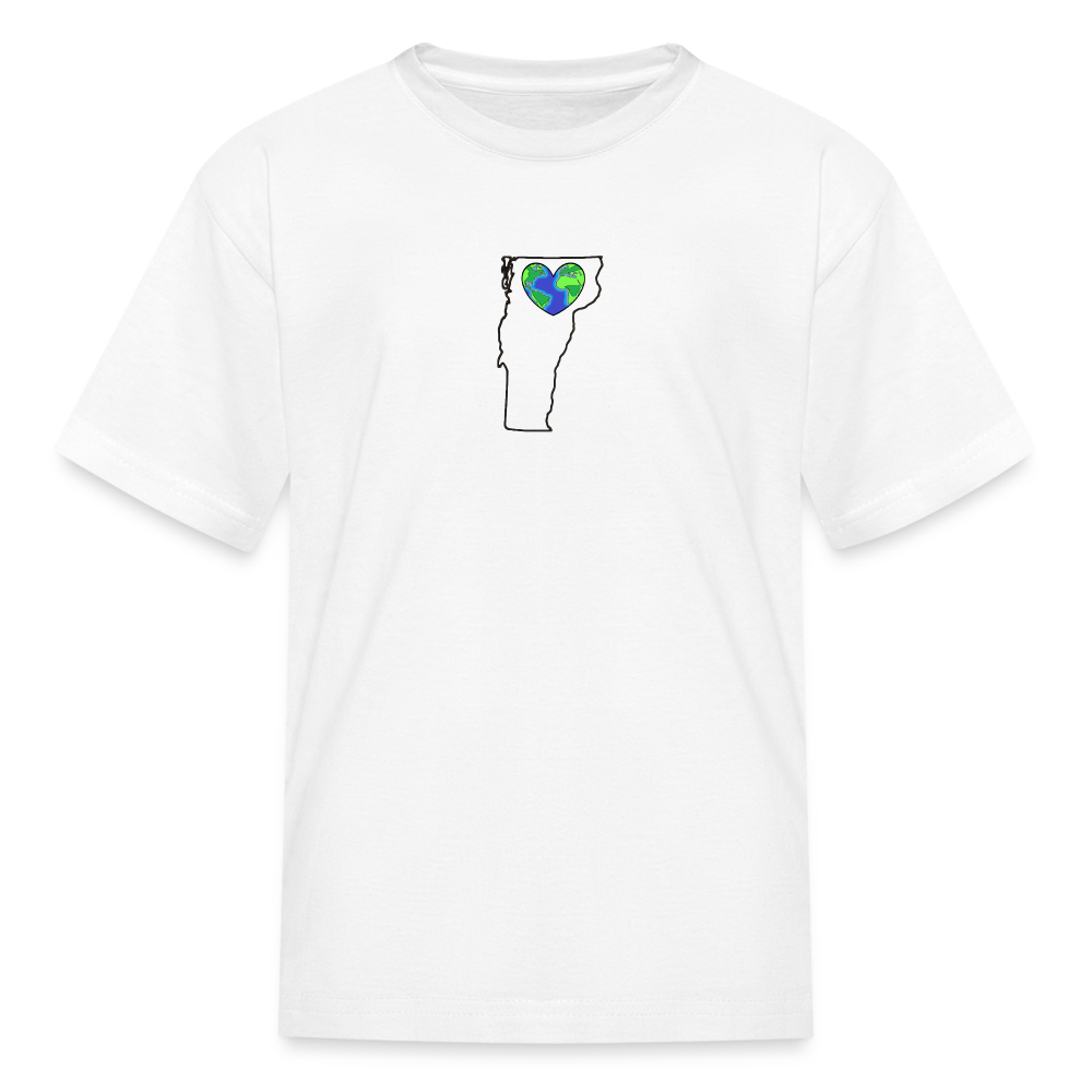 Vermont STATEment Earth Kid's White Tee Shirt - white