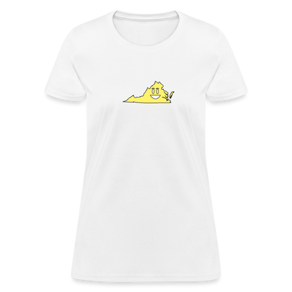 Virginia STATEment Happy Apocalypse Women's White Tee Shirt - white