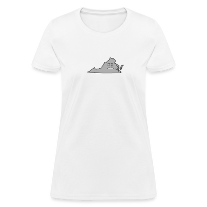 Virginia STATEment Moody Women's White Tee Shirt - white