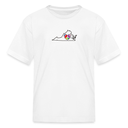 Virginia STATEment Peace Kid's White Tee Shirt - white