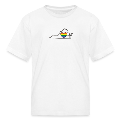 Virginia STATEment Pride Kid's White Tee Shirt - white