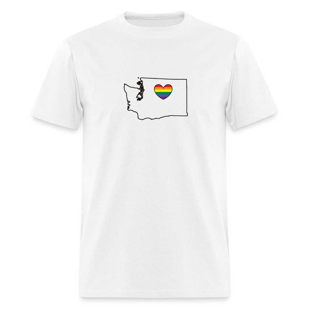 Washington STATEment Pride Unisex/Men's White Tee Shirt - white