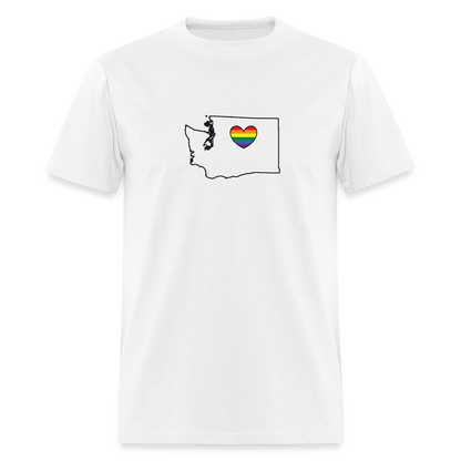 Washington STATEment Pride Unisex/Men's White Tee Shirt - white