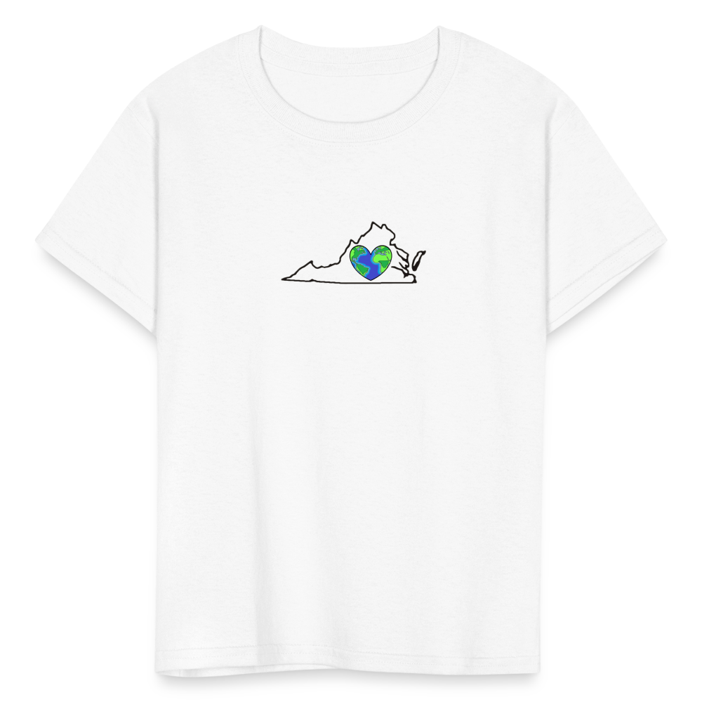 Virginia STATEment Earth Kid's White Tee Shirt - white