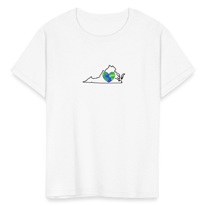 Virginia STATEment Earth Kid's White Tee Shirt - white