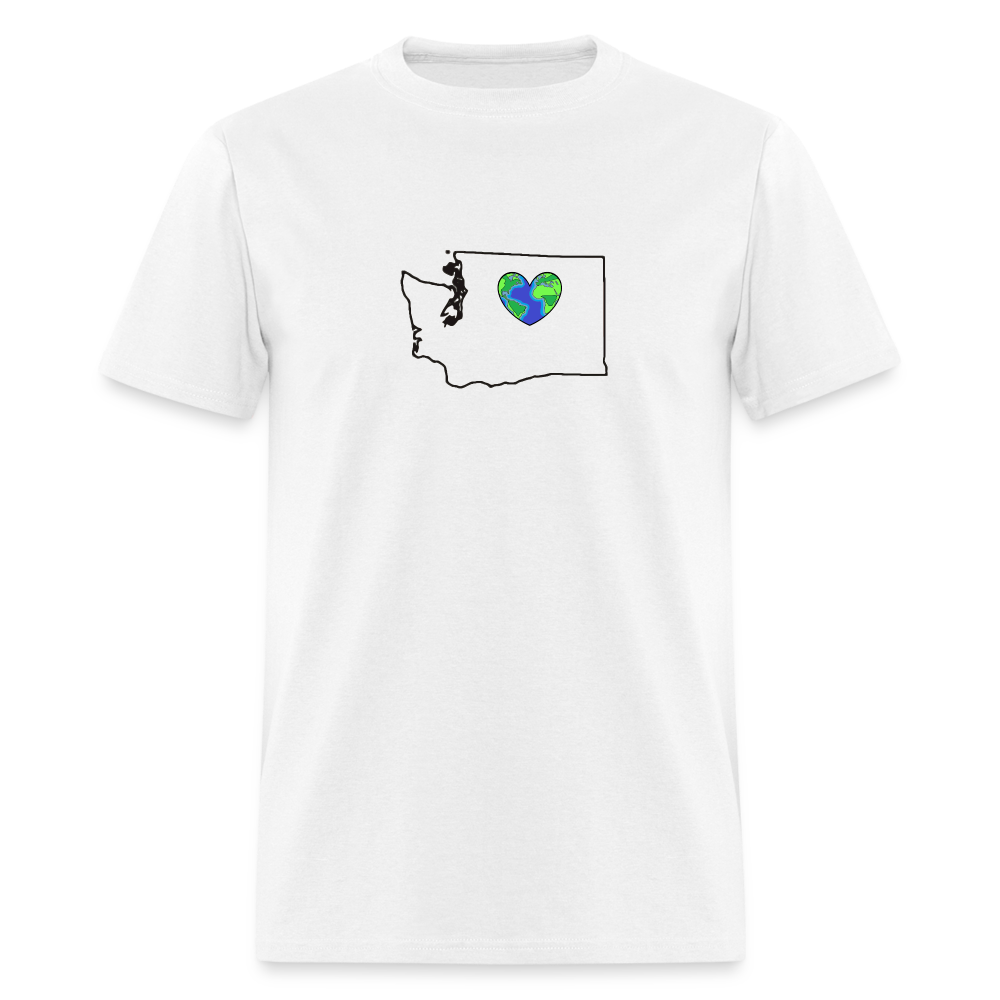 Washington STATEment Earth Unisex/Men's White Tee Shirt - white