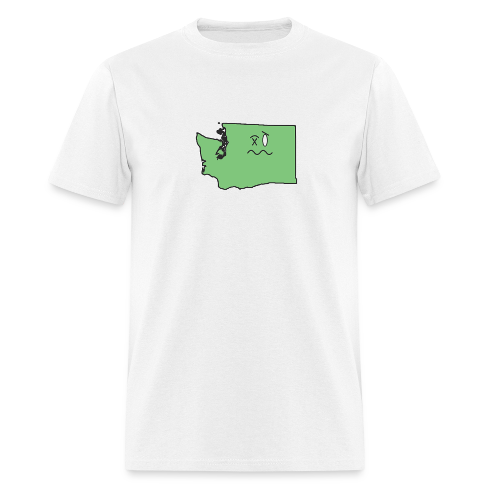 Washington STATEment Wasted Unisex/Men's White Tee Shirt - white