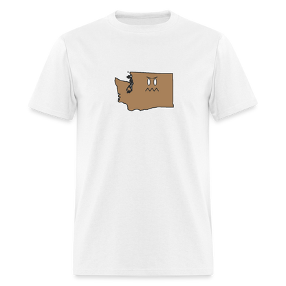 Washington STATEment Grumpy Unisex/Men's White Tee Shirt - white