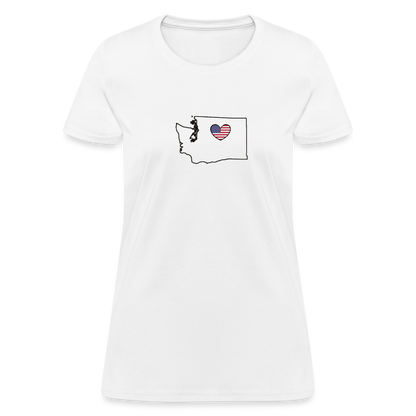 Washington STATEment Americana Women's White Tee Shirt - white