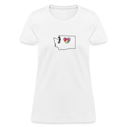 Washington STATEment Peace Women's White Tee Shirt - white