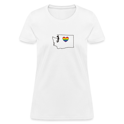 Washington STATEment Pride Women's White Tee Shirt - white