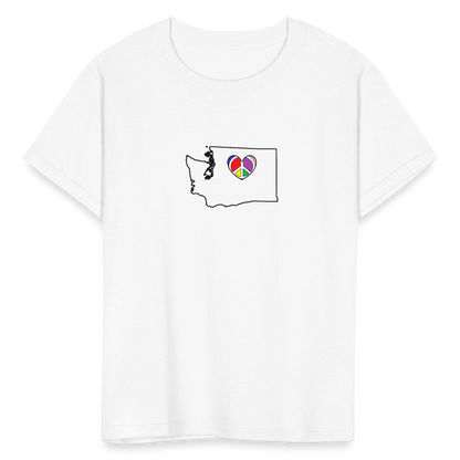 Washington STATEment Peace Kid's White Tee Shirt - white