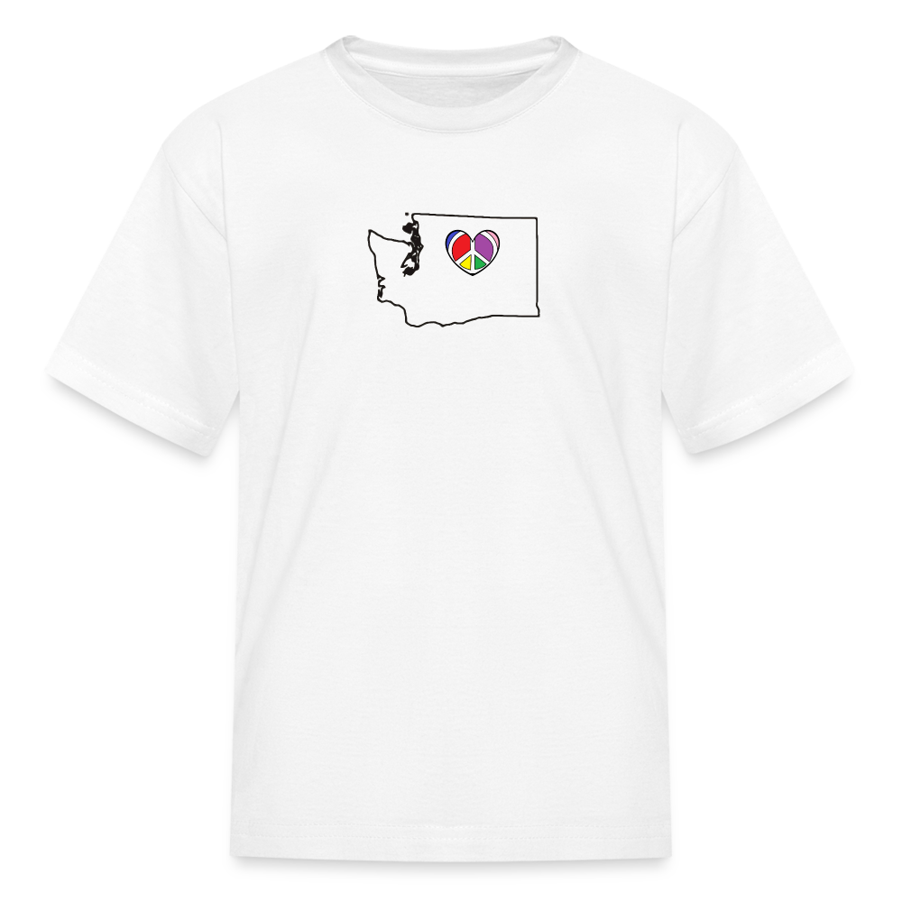 Washington STATEment Peace Kid's White Tee Shirt - white