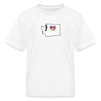 Washington STATEment Peace Kid's White Tee Shirt - white