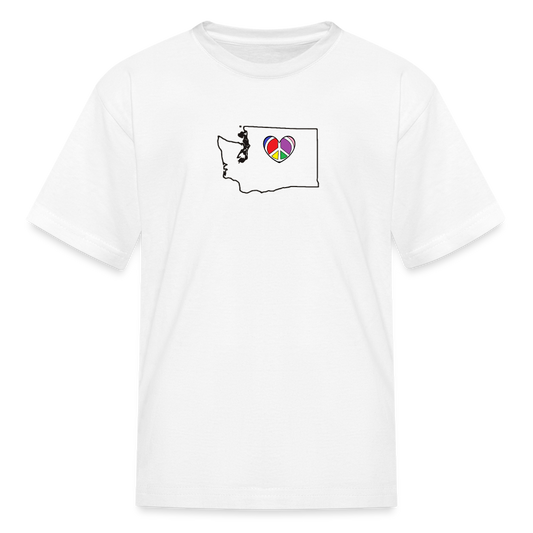 Washington STATEment Peace Kid's White Tee Shirt - white