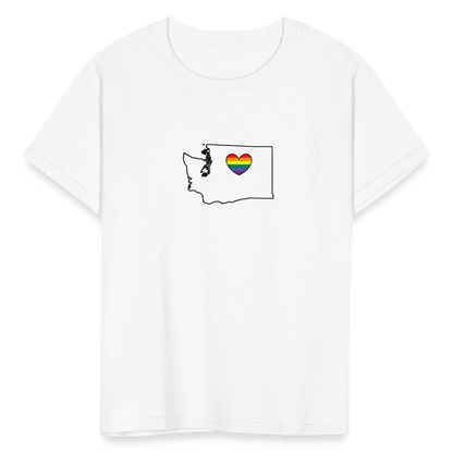 Washington STATEment Pride Kid's White Tee Shirt - white