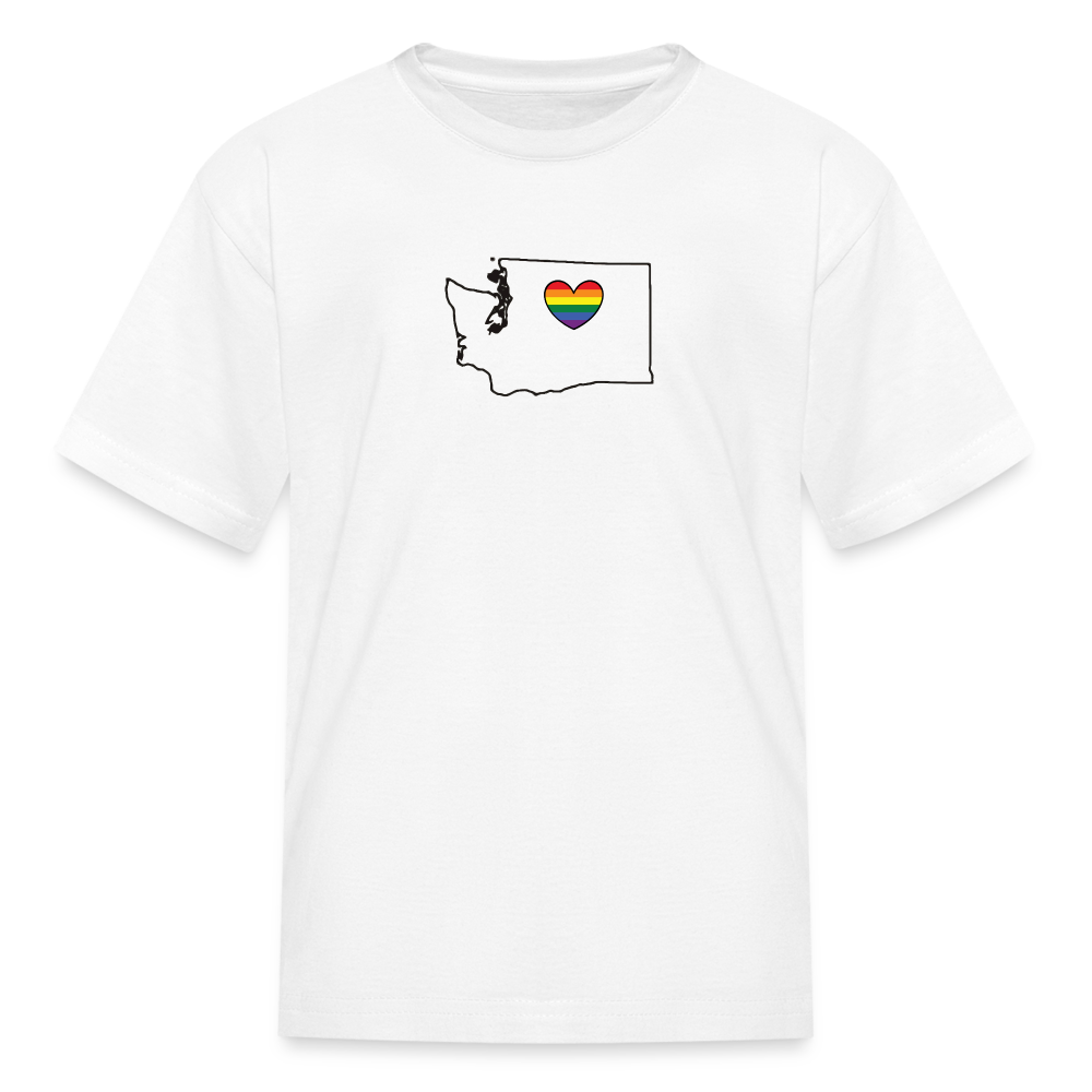 Washington STATEment Pride Kid's White Tee Shirt - white