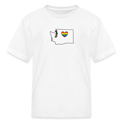 Washington STATEment Pride Kid's White Tee Shirt - white