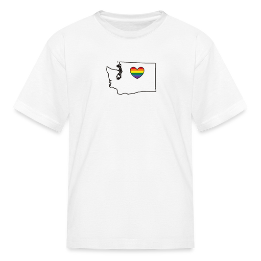 Washington STATEment Pride Kid's White Tee Shirt - white