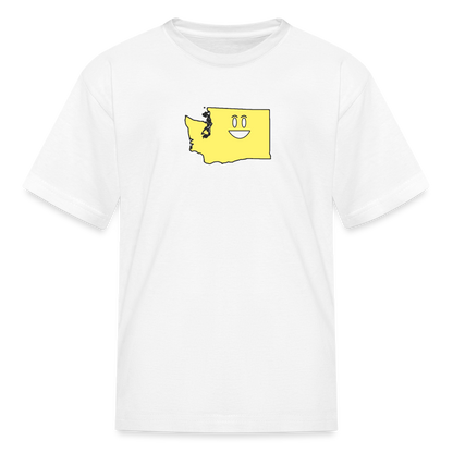 Washington STATEment Happy Kid's White Tee Shirt - white