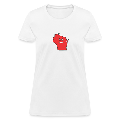 Wisconsin STATEment Infatuated Women's White Tee Shirt - white