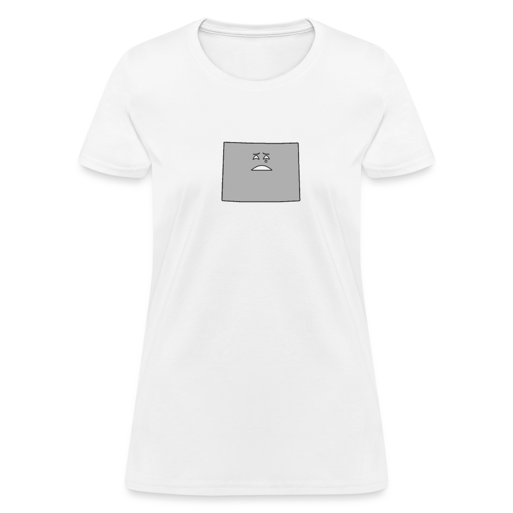 Wyoming STATEment Moody Women's White Tee Shirt - white