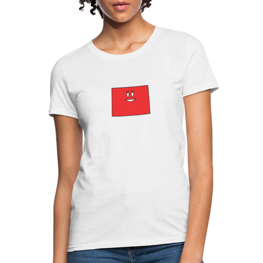 Wyoming STATEment Infatuated Women's White Tee Shirt - white