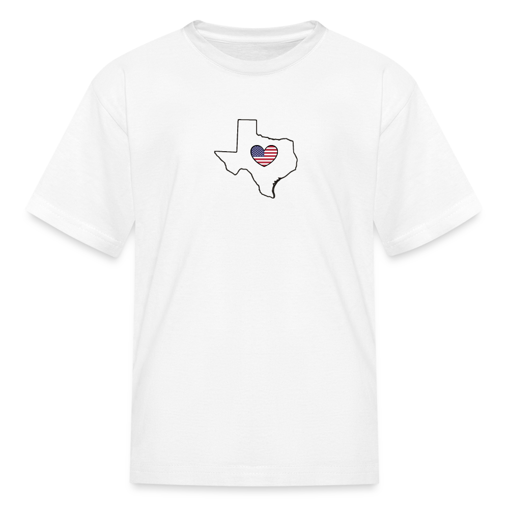 Texas STATEment Americana Kid's White Tee Shirt - white