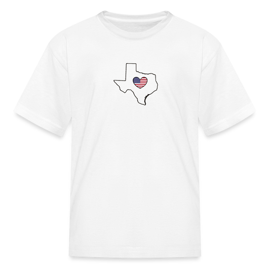 Texas STATEment Americana Kid's White Tee Shirt - white