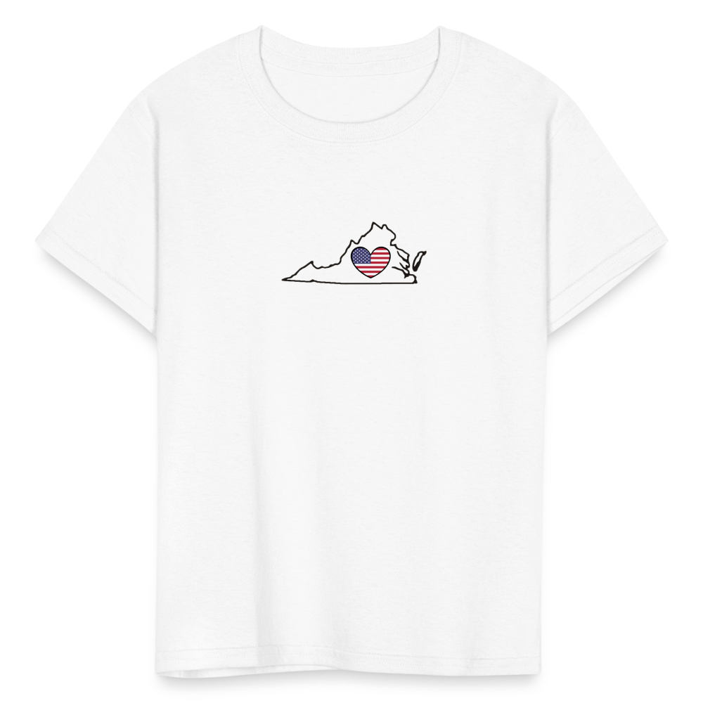 Virginia STATEment Americana Kid's White Tee Shirt - white