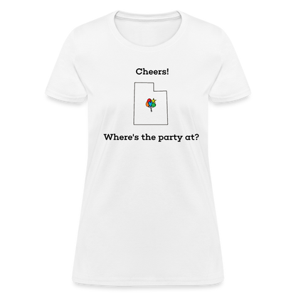 Utah STATEment Customizable Cheers Balloons Women's White Tee Shirt - white