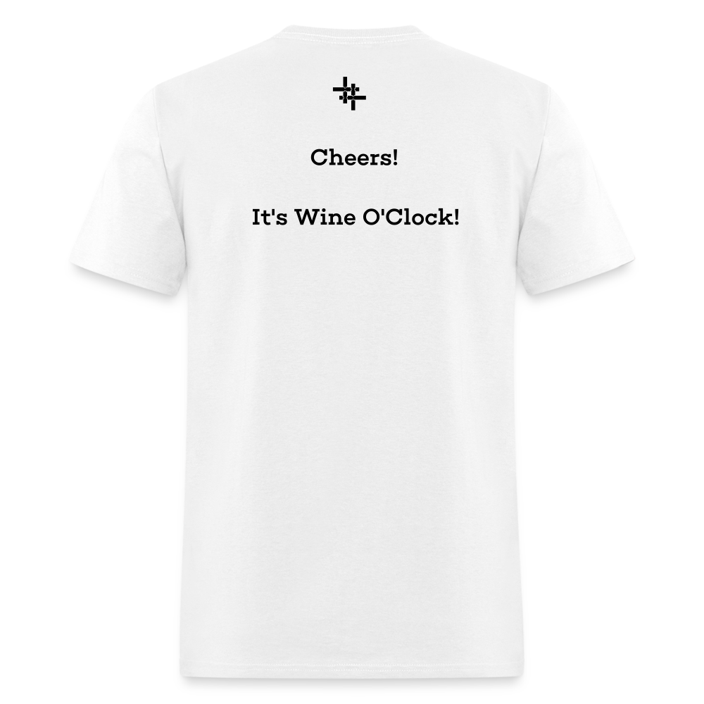 Massachusetts STATEment Custom Cheers Wine Unisex/Men's White Tee Shirt - white