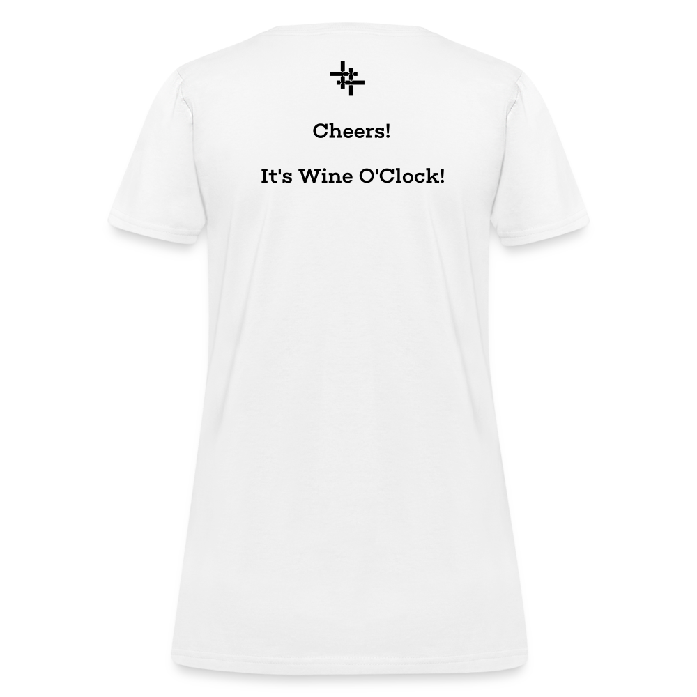 Connecticut STATEment Customizable Cheers Wine Women's White Tee Shirt - white