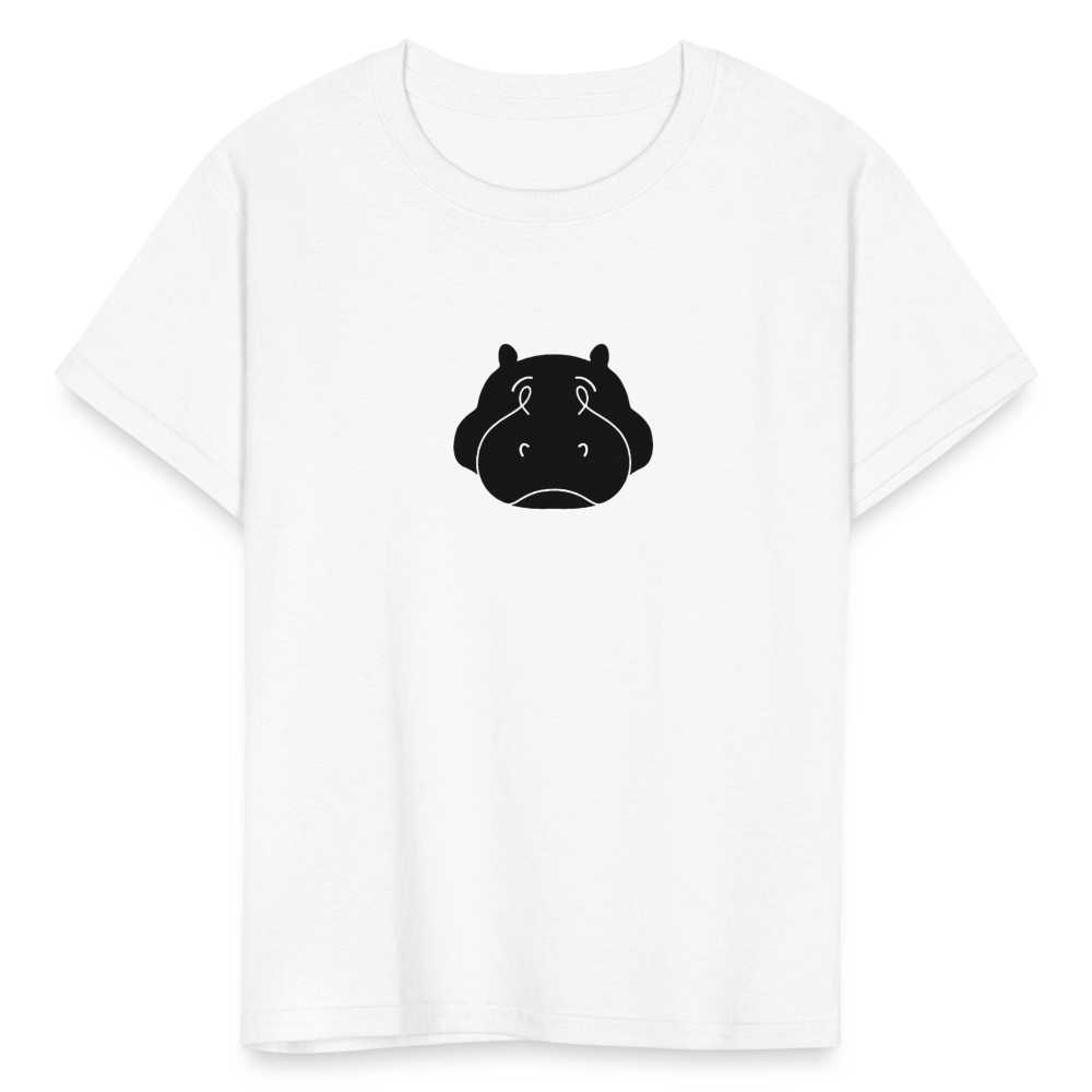 Bloated Hippo Magazine Kid's White Tee Shirt - white