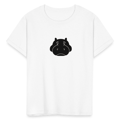 Bloated Hippo Magazine Kid's White Tee Shirt - white