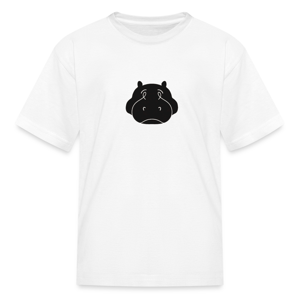 Bloated Hippo Magazine Kid's White Tee Shirt - white