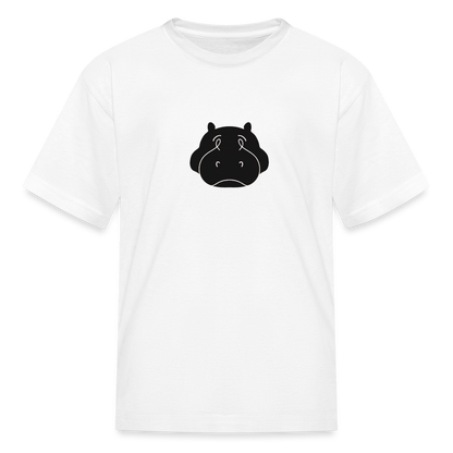 Bloated Hippo Magazine Kid's White Tee Shirt - white