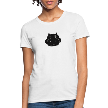 Bloated Hippo Magazine Women's White Tee Shirt - white