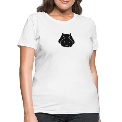 Bloated Hippo Magazine Women's White Tee Shirt - white