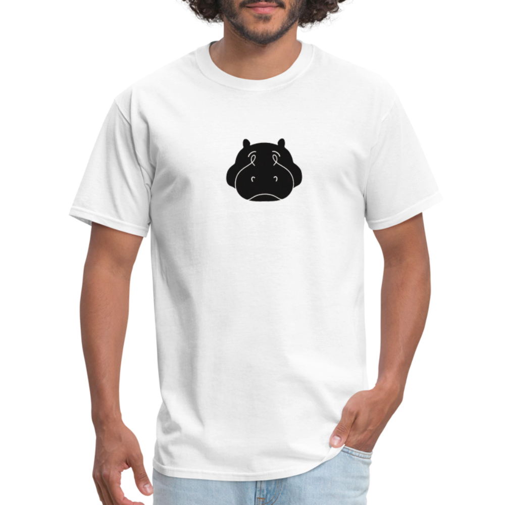 Bloated Hippo Magazine Unisex/Men's White Tee Shirt - white