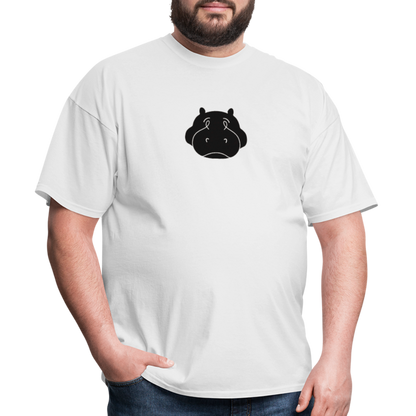 Bloated Hippo Magazine Unisex/Men's White Tee Shirt - white